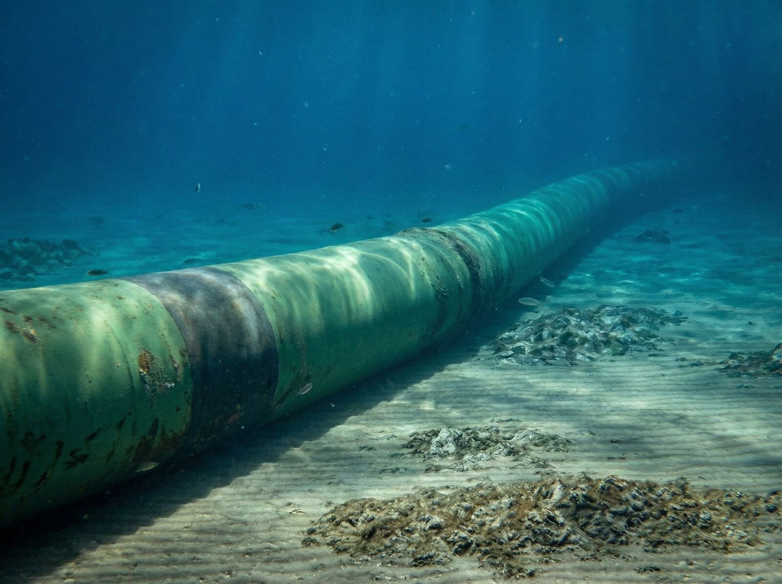 Flexilon system on subsea pipeline